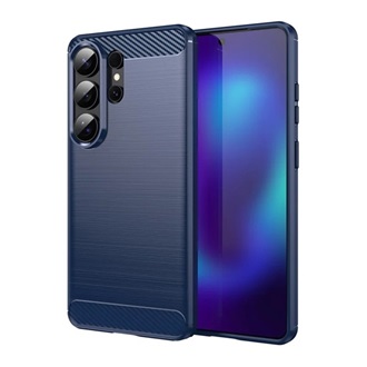 Samsung S26 Ultra GIGAPACK Szilikon telefonvédő ütésállóság, karbon minta, SÖTÉTKÉK