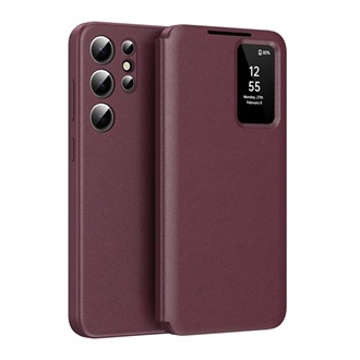 Samsung S26 Ultra GIGAPACK Tok álló aktív FLIP, Smart View Cover, BORDÓ