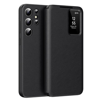 Samsung S26 Ultra GIGAPACK Tok álló aktív FLIP, Smart View Cover, FEKETE