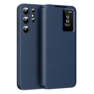 Samsung S26 Ultra GIGAPACK Tok álló aktív FLIP, Smart View Cover, SÖTÉTKÉK