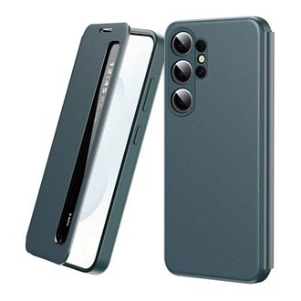 Samsung S26 Ultra GIGAPACK Tok álló aktív FLIP, Smart View Window, SÖTÉTZÖLD