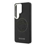 Samsung S26 Ultra GUESS PERFORATED LOGO MAGSAFE szilikon telefonvédő ütésállóság, mágneses, FEKETE