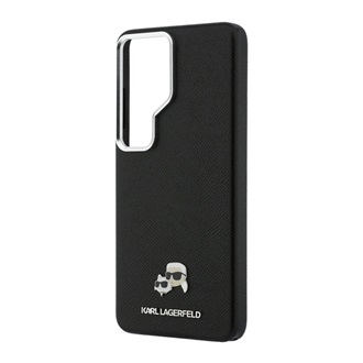 Samsung S26 Ultra KARL LAGERFELD K&C HEAD PIN MAGSAFE szilikon telefonvédő ütésállóság, mágneses, FEKETE