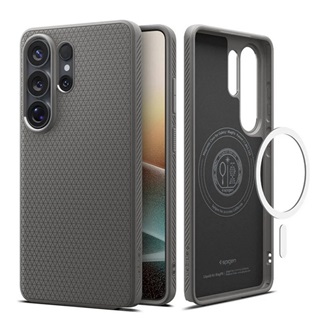 Samsung S26 Ultra SPIGEN LIQUID AIR szilikon telefonvédő ütésállóság, MagSafe, SÖTÉTSZÜRKE