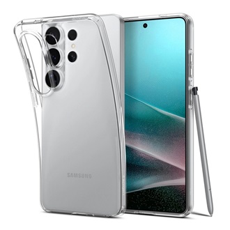 Samsung S26 Ultra SPIGEN LIQUID CRYSTAL szilikon telefonvédő ütésállóság, légpárnás sarok, ÁTLÁTSZÓ