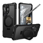 Samsung S26 Ultra SUPCASE UNICORN BEETLE GRIP MAG defender műanyag telefonvédő aramid, Magsafe, FEKETE