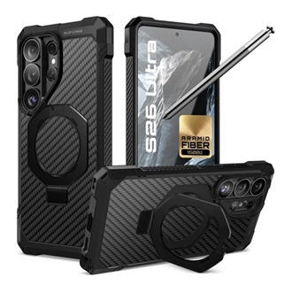 Samsung S26 Ultra SUPCASE UNICORN BEETLE GRIP MAG defender műanyag telefonvédő aramid, Magsafe, FEKETE