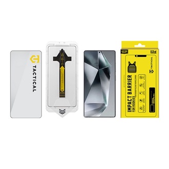 Samsung S26 Ultra TACTICAL IMPACT BARRIER FOR ROOKIES képernyővédő üveg 5D, 9H + segédkeret, FEKETE