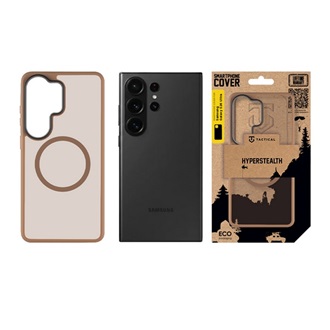 Samsung S26 Ultra TACTICAL MAGFORCE HYPERSTEALTH szilikon telefonvédő ütésállóság, MagSafe, SÖTÉTBARNA
