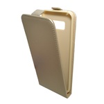 Samsung S8 Gigapack tok álló, bőr hatású FLIP, szilikon tartó, ARANY