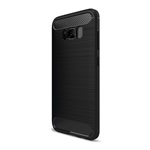 Samsung S8 Plus Gigapack szilikon telefonvédő ütésállóság, karbon minta, FEKETE