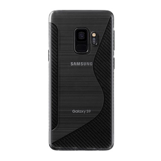 Samsung S9 Gigapack szilikon telefonvédő S-line, karbon minta, ÁTLÁTSZÓ