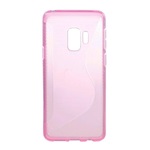 Samsung S9 Gigapack szilikon telefonvédő S-line, karbon minta, RÓZSASZÍN