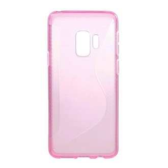 Samsung S9 Gigapack szilikon telefonvédő S-line, karbon minta, RÓZSASZÍN