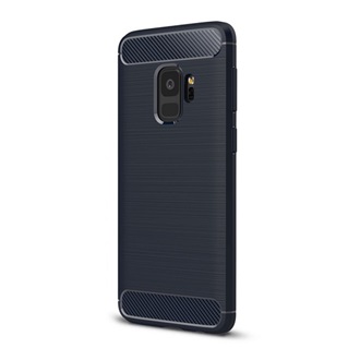 Samsung S9 Gigapack szilikon telefonvédő ütésállóság, karbon minta, SÖTÉTKÉK