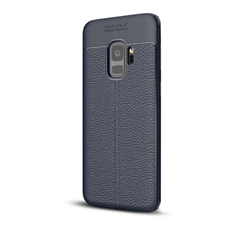 Samsung S9 Gigapack szilikon telefonvédő ütésállóság, varrás minta, SÖTÉTKÉK