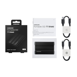 Samsung T7 Shield 1TB USB3.2 Gen2 C 2,5" vízálló ütésálló külső SSD fekete