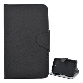 Samsung Tab3 Kids 7.0 Gigapack Tok álló, bőr hatású FLIP, prémium, FEKETE