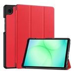 Samsung Tab A11 LTE GIGAPACK Tok álló, bőr hatású aktív FLIP, asztali tartó, PIROS