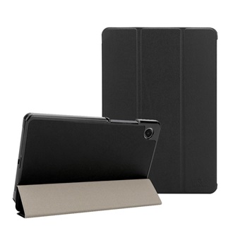 Samsung Tab A11 LTE / Tab A11 WIFI TACTICAL BOOK TRIFOLD tok álló, bőr hatású aktív FLIP, asztali tartó, FEKETE