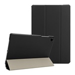 Samsung Tab A11 Plus LTE TACTICAL BOOK TRIFOLD tok álló, bőr hatású aktív FLIP, asztali tartó, FEKETE