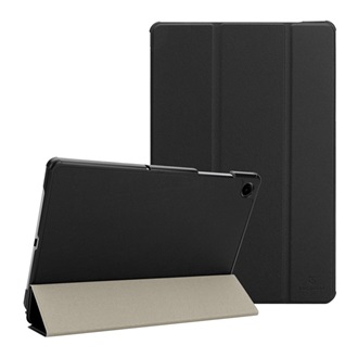 Samsung Tab A11 Plus LTE TACTICAL BOOK TRIFOLD tok álló, bőr hatású aktív FLIP, asztali tartó, FEKETE