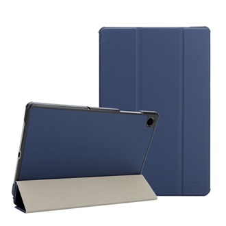 Samsung Tab A11 Plus LTE TACTICAL BOOK TRIFOLD tok álló, bőr hatású aktív FLIP, asztali tartó, SÖTÉTKÉK