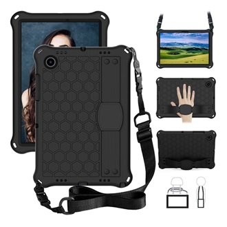 Samsung Tab A8 10.5 WIFI (2021) Gigapack Defender szilikon telefonvédő ütésállóság, vállpánt, FEKETE