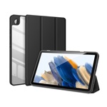 Samsung Tab A9 LTE DUX DUCIS TOBY tok álló, bőr hatású aktív FLIP, asztali tartó, FEKETE