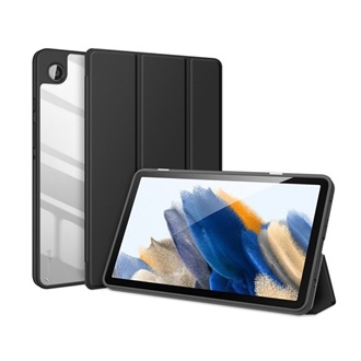 Samsung Tab A9 LTE DUX DUCIS TOBY tok álló, bőr hatású aktív FLIP, asztali tartó, FEKETE
