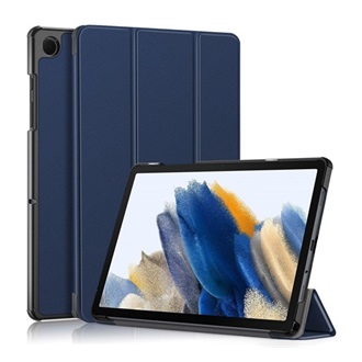 Samsung Tab A9 Plus 5G Gigapack Tok álló, bőr hatású aktív FLIP, asztali tartó, SÖTÉTKÉK