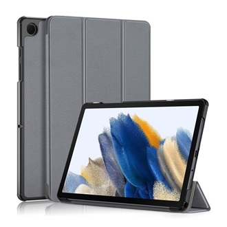 Samsung Tab A9 Plus 5G Gigapack Tok álló, bőr hatású aktív FLIP, asztali tartó, SÖTÉTSZÜRKE