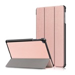 Samsung Tab A 10.1 LTE (2019) Gigapack Tok álló, bőr hatású FLIP, asztali tartó, ROZÉARANY