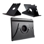 Samsung Tab A 9.7 LTE Gigapack Tok álló, bőr hatású FLIP, 360°, FEKETE