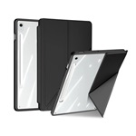 Samsung Tab S10 FE Plus WIFI DUX DUCIS MAGI ORIGAMI tok álló, bőr hatású aktív FLIP, ceruza tartó, FEKETE