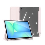 Samsung Tab S10 FE Plus WIFI DUX DUCIS TOBY tok álló, bőr hatású aktív FLIP, ceruza tartó, RÓZSASZÍN