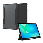 Samsung Tab S10 FE Plus WIFI SPIGEN ULTRA HYBRID PRO tok álló, bőr hatású FLIP, ceruza tartó, FEKETE