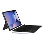 Samsung Tab S10 Plus LTE SAMSUNG tok álló, bőr hatású FLIP, angol nyelvű, FEKETE