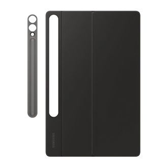 Samsung Tab S10 Plus LTE SAMSUNG tok álló, bőr hatású FLIP, angol nyelvű, FEKETE