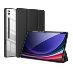 Samsung Tab S10 Ultra LTE DUX DUCIS TOBY tok álló, bőr hatású aktív FLIP, ceruza tartó, FEKETE