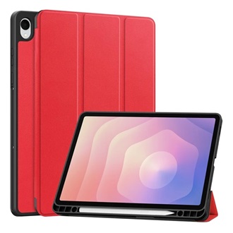 Samsung Tab S11 5G GIGAPACK Tok álló, bőr hatású aktív FLIP, ceruza tartó, PIROS