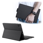 Samsung Tab S6 Lite 10.4 LTE DUX DUCIS tok álló, bőr hatású FLIP, angol nyelvű, FEKETE