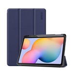 Samsung Tab S6 Lite 10.4 LTE ENKAY tok álló, bőr hatású aktív FLIP, ceruza tartó, SÖTÉTKÉK