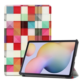 Samsung Tab S8 LTE Gigapack Tok álló, bőr hatású aktív FLIP, kockás, SZÍNES