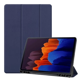 Samsung Tab S8 Plus LTE Gigapack Tok álló, bőr hatású aktív FLIP, ceruza tartó, SÖTÉTKÉK