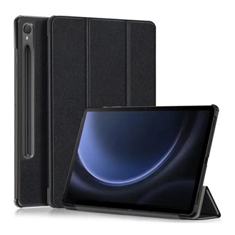 Samsung Tab S9 FE LTE Gigapack Tok álló, bőr hatású aktív FLIP, ceruza tartó, FEKETE