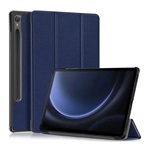 Samsung Tab S9 FE LTE Gigapack Tok álló, bőr hatású aktív FLIP, ceruza tartó, SÖTÉTKÉK