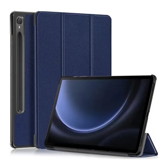 Samsung Tab S9 FE LTE Gigapack Tok álló, bőr hatású aktív FLIP, ceruza tartó, SÖTÉTKÉK