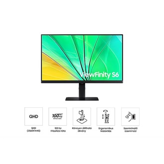 Samsung ViewFinity S60UD 32" IPS LED monitor fekete 100Hz