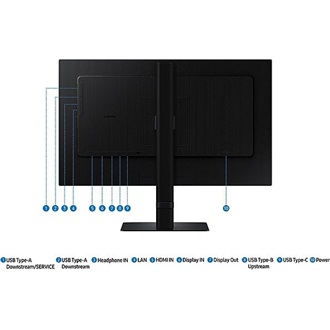 Samsung ViewFinity S60UD 32" IPS LED monitor fekete 100Hz (USB-C: 90W)
